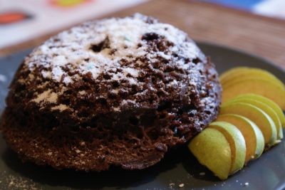 5-минутный шоколадный торт в кружке в СВЧ